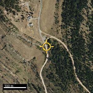 Aerial photograph of Roadside nr. Cañada de Benatanduz, pin marked.
