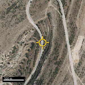 Aerial photograph of Roadside nr. Aliaga, pin marked.