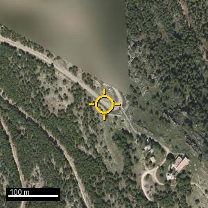 Aerial photograph of Roadside nr. Sediles (south), pin marked.