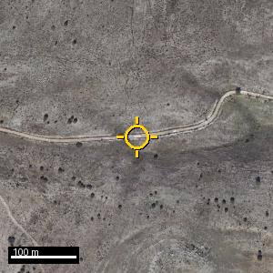 Aerial photograph of Roadside nr. Soria (east), pin marked.