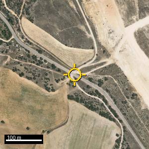Aerial photograph of Roadside nr. Tariego de Cerrato, pin marked.