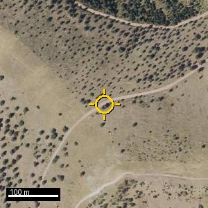 Aerial photograph of Roadside nr. Viniegra de Arriba, pin marked.