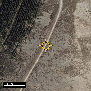 Aerial photograph of Roadside nr. Ezcaray, pin marked.