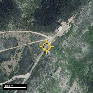 Aerial photograph of Roadside nr. Sabero, pin marked.