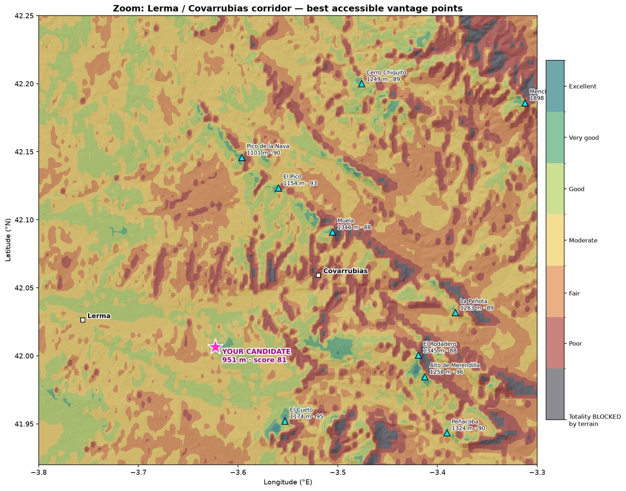 Lerma corridor map.